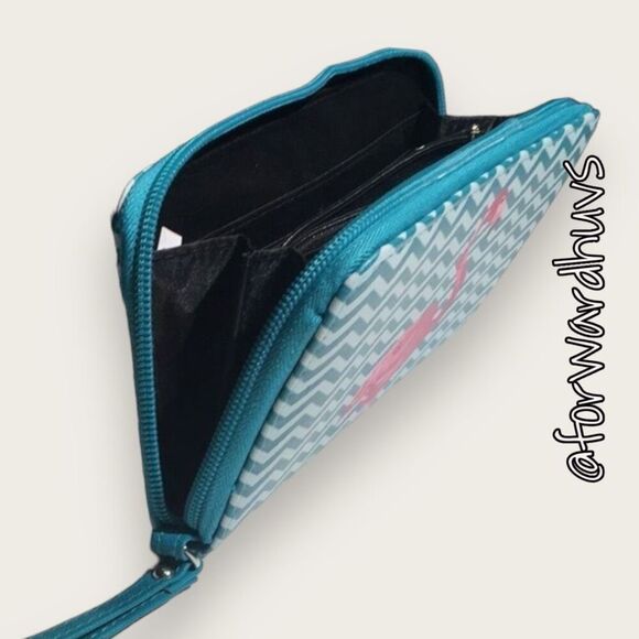 Pink Flamingo Ladies Wallet with Zipped Coin Pouch - Picture 5 of 10